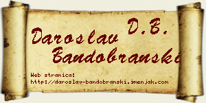 Daroslav Bandobranski vizit kartica